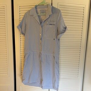 Vineyard Vines Blue and White Striped Mini Dress